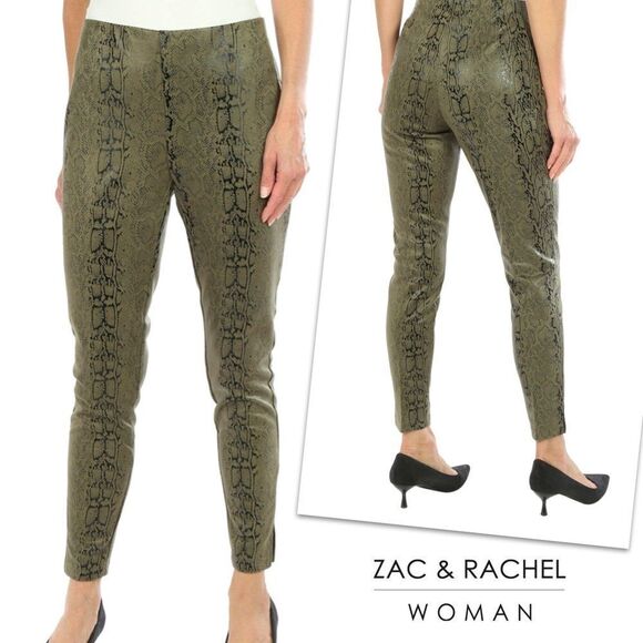 Zac & Rachel Womens Snake Print Pull On Pants Size Small - Picture 1 of 10